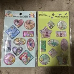 大人気商品　ウォーターシール　プリンセス　ティンカーベル　2点