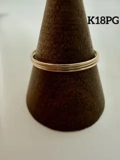 サンプル品　K18WG　18金ホワイトゴールド　3周ワイヤーリング　フリーサイズ サンプル品 K18WG 18金ホワイトゴールド 3周ワイヤーリング