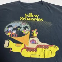 ビートルズ　イエローサブマリン　半袖　Tシャツ　バンド　古着　ブラック