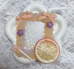 硬質ケース トレカケースホイップデコB8 y2k カクテル オレンジ 紫