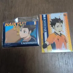 ハイキュー!! 西谷夕 アクリルカードとスクエア缶バッジ