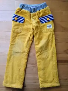 moujonjon ムージョンジョン イエロー ロングパンツ 120サイズ