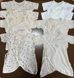 新品未使用　新生児肌着セット　8枚　ベビー肌着　コンビ肌着 短肌着　50-60