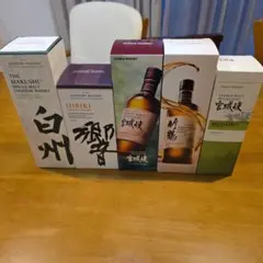 山崎18年 空瓶3本空箱5 響21年 空瓶3本空箱9 白州18年空箱1 - メルカリ
