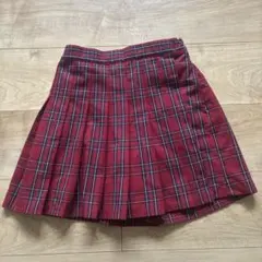 美品　ユニクロ　GIRLS プリーツミニスコート　スカパン　チェック　140