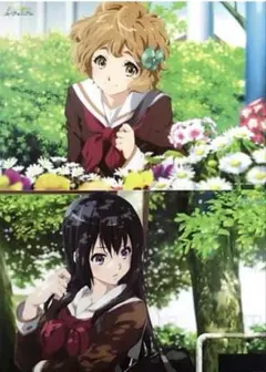 響け！ユーフォニアム A3クリアポスター セット 高坂麗奈 川島緑輝 2枚