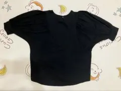 ブラック パフスリーブ 半袖カットソーのサムネイル