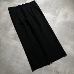 90s イタリア製 Vintage ツータックスラックス ブラック 古着 バギー