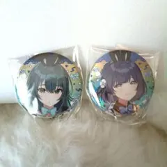 学園アイドルマスター 学マス オーロラ缶バッジ 月村手毬 秦谷美鈴　GiGO限定