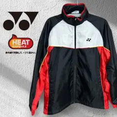 【YONEX ヨネックス】ウィンドブレーカー (S)ブラック・レッド