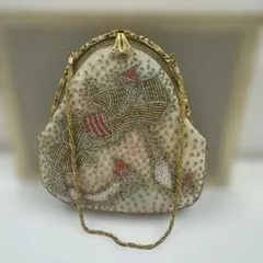 新品 花柄 刺繍 ビーズバッグのサムネイル