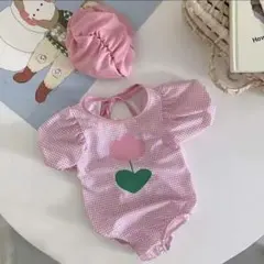 70~80 韓国子供服 水着 スイムウェア 女の子ベビー