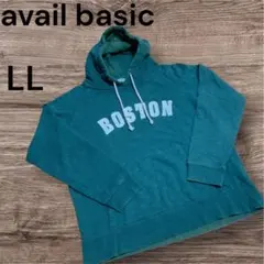 ボストン　フード付きパーカー カーキ　緑　LL アベイル　avail basicのサムネイル