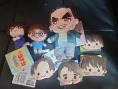 名探偵コナン ぬいぐるみ マスコット バッジ 7点セット 新品 未開封