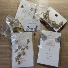 【大特価】リーフ　ピアス ロングピアス　華やか　ゴールド 6点　まとめ売り