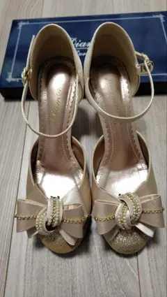 【美品】ドリードール　パーティー用　リボンパンプス