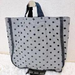 希少☆コムデギャルソンコムデギャルソン ドット柄キャンバストートバッグのサムネイル