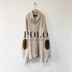 POLO LALPH LAUREN ショールカラースウェット XXL ベージュ