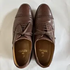 REGAL ブラウン レザー ドレスシューズ