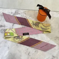 ゴ*コ様 HERMES ツイリー スカーフ ピンク系 - メルカリ