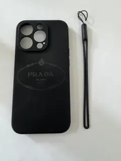 PRADA iPhone15-Proケース ・ソフト（ブラック）