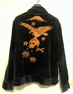 Cropped Heads スカジャン ベロア ジャケット 中古・古着通販】CROPPED HEADS (クロップドヘッズ) 日本文化モチーフ