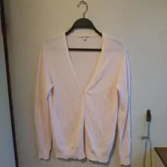 UNIQLO 淡いピンク カーディガン L