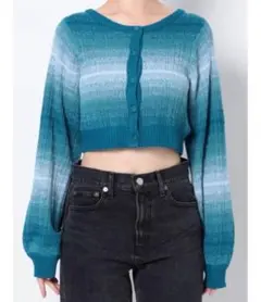 jouetie 2wayグラデーションニットカーディガン