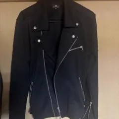ブラック ダブルライダースジャケット M