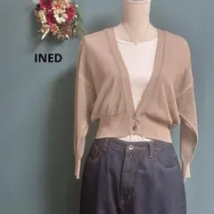 イネド　美品　メッシュニットカーディガンのサムネイル