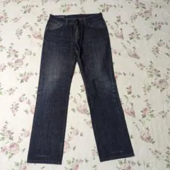 トミーヒルフィガー ダークブルー ストレートデニム