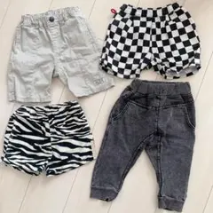 used☆夏用ズボン 4点まとめ売り☆90cm 100cm