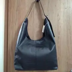 russet ラシット レザーホーボーバッグ ブラック L