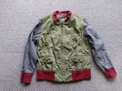 ユニクロ アンダーカバー コラボ MA-1 ジャケット 120 カーキ グレー