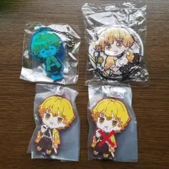 鬼滅の刃 ここみえ ラバスト 缶バッジ 我妻善逸 3個セット！新品！