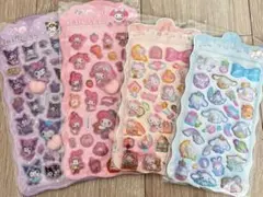 クロミ　マイメロ　キティ　シナモン　お尻シール　ボンボンドロップシール　4枚