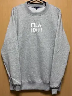 【新品未使用】フィラ　トレーナー　長袖　裏起毛　グレー　Mサイズ