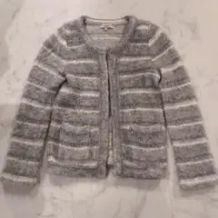 美品ボールジィ トゥモローランドノーカラーニット カーディガンジャケット モヘア