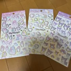 サンリオ さくらマジック 箔押し シール 3枚セット　♡