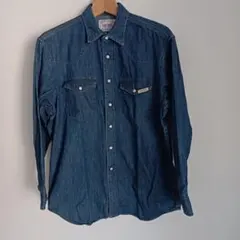 し*く様 90s 日本製SOMETHING EDWINデニムウエスタンシャツSC