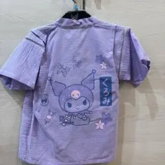 新品 クロミ 甚平 パープル 120cm 子供用
