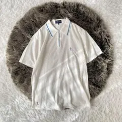 PEARLY GATES GOLF ポロシャツ（5）大きいサイズ　白　ロゴ刺繍