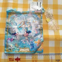ディズニーシー　巾着　20周年　time to shine　未使用　ミッキー