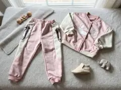 SHEIN セットアップ ピンク 2-3Y