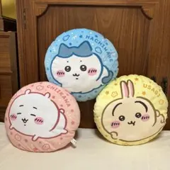 ちいかわおっきいクッションポーチ ちいかわ、ハチワレ、うさぎ　3点セット