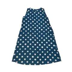 洗える　ELLIFE エリフェ　リネン　ワンピース　水玉　ドット　ゆったり