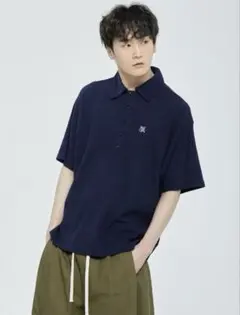 ROMANTIC CROWN　オーバーサイズサマーニットポロシャツ　K-POPのサムネイル