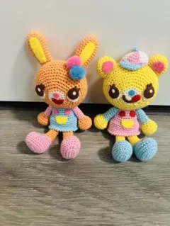 2体セットになります。平成レトロ メゾピアノ ベリエちゃん 編みぐるみ