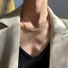 S925シルバー ネックレス 星デザイン キラキラ