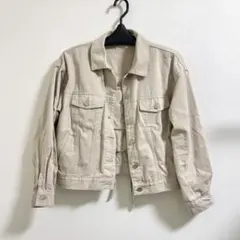 【 Honeys 】 デニムジャケット ライトベージュ S